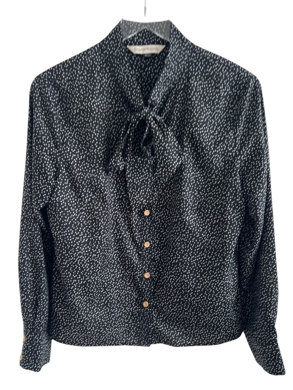 Royal Monk Black Heart Print Blouse